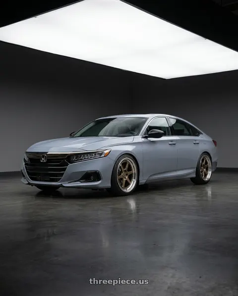 2021 Honda Accord EX-L with Aodhan DS09 5x114.3 19x9.5+22 Bronze w/Machined Lip wheels