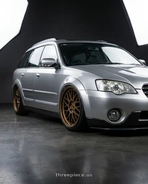 2005 Subaru Outback with KATANA RACING KR06 5x100 18x8 +40 Matte Bronze wheels