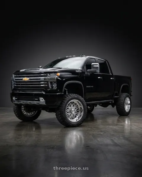 2023 Chevrolet Silverado 2500 HD High Country with American Force N57 ICEBERG SS 8x170 26x14 -72 Polished wheels