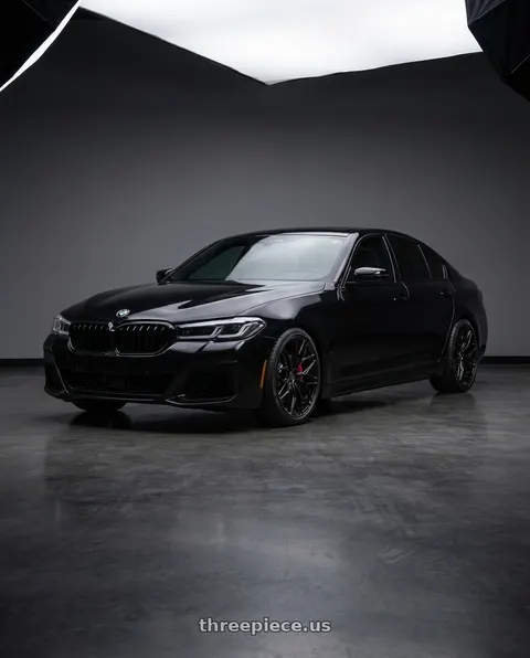 2014 BMW M5 with Brada FR80 5x112 20x9 +35 Satin Black wheels