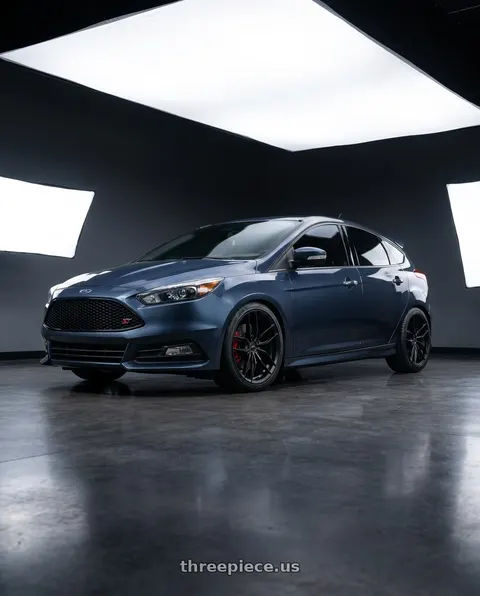 2018 Ford Focus ST with Niche 1PC M203 VOSSO 5X108 18X8 +40 MATTE BLACK wheels