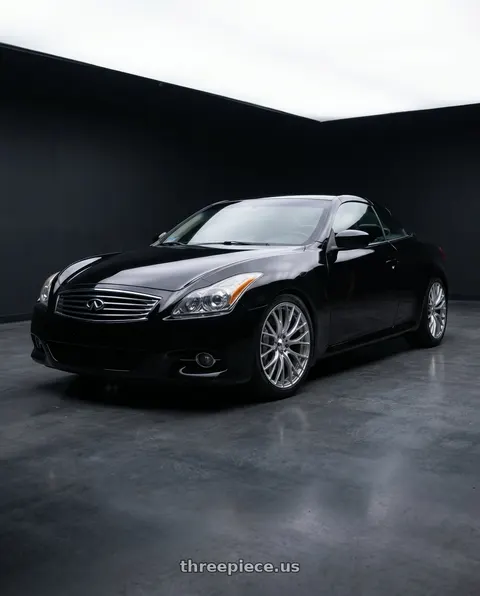 2012 INFINITI G37 with WedsSport SA-20R 5x114.3 19x8.5+45 VI Silver wheels