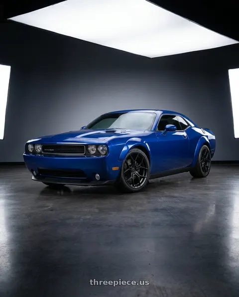 2010 Dodge Challenger with Asanti Black ABL-37 MONARCH 5X115 20X9 +15 SATIN BLACK wheels