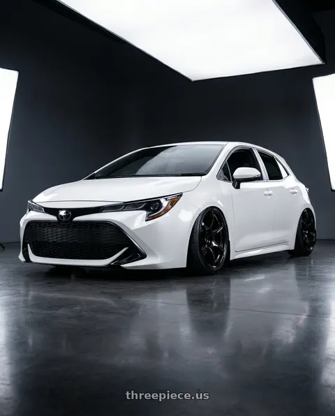 2023 Toyota Corolla with Advan RGIII 5x114.3 18x10.5+25 Gloss Black wheels