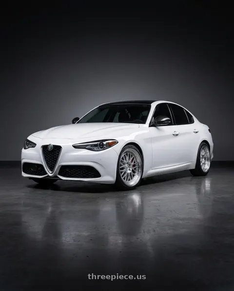 2020 Alfa Romeo Giulia TI with ESR Wheels SR SERIES SR01 5x110 18x8.5 +30 Hyper Silver wheels