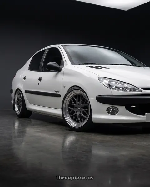 2011 Peugeot 206 SD roof with ESR Wheels CS SERIES CS01 5x108 18x8.5 +30 Matte Graphite wheels