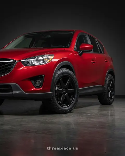 2015 Mazda CX-5 with Niche 1PC M192 ALTAIR 5X114.3 18X8.5 +45 GLOSS BLACK MATTE BLACK wheels
