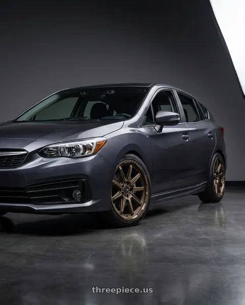 2022 Subaru Impreza Sport with Enkei Adventurer 5x100 18x8+35 Matte Bronze wheels