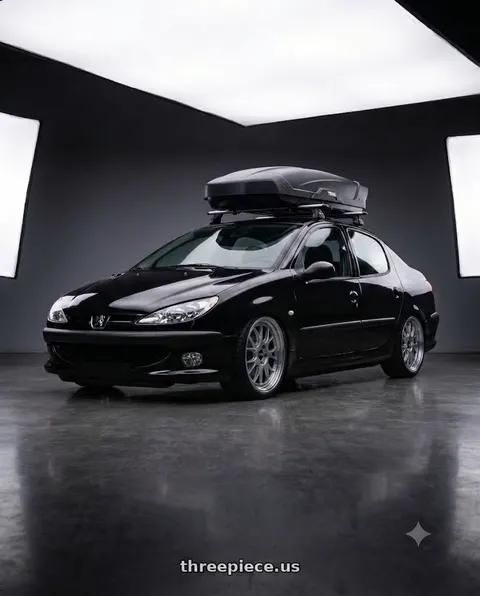 2011 Peugeot 206 SD with BBS LM-R 5x120 19x9.5+25 Diamond Silver wheels
