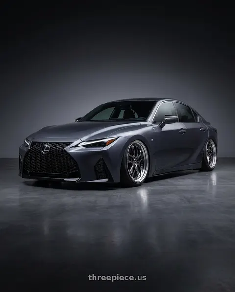 2022 Lexus IS350 F Sport with Ssr Agle Minerva Step Rim 5x114.3 20x9+37 Normal Disk Super Black Coat wheels
