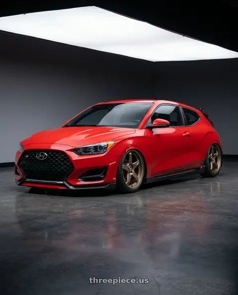 2022 Hyundai Veloster N with ESR Wheels APEX SERIES AP5 5x114.3 19x9.5 +35 Matte Bronze wheels