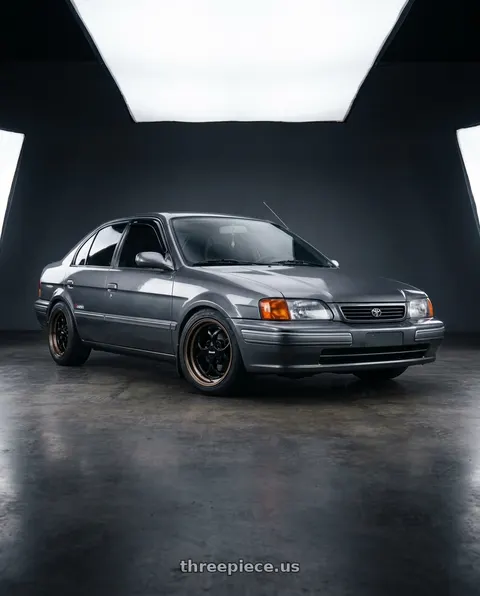 1996 Toyota Tercel with Klutch SL2 4x100 15x8.5  +17 Black Bronze Lip wheels