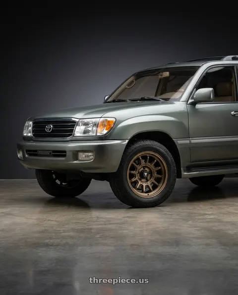1999 Toyota Land Cruiser with Fittipaldi Offroad FT102Z 5X150 17x8.5 +0 Satin Bronze wheels