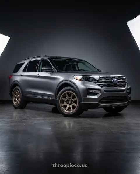 2025 Ford Explorer with Icon Alloys REBOUND PRO 6x139.7 17x8.5+0 BRONZE wheels