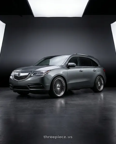 2014 Acura MDX with Work Emitz Black Polish 5x114.3 19x9.0 +45 wheels