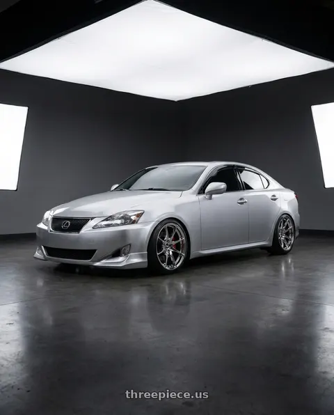 2007 Lexus IS350 with ESR Wheels RF2 5x114.3 18x9.5 +35 Vacuum Chrome wheels