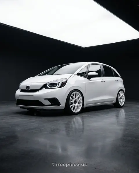 2020 Honda Fit with fifteen52 APEX 4x100 / 4x108 17x7.5 +42 RALLY WHITE (GLOSS WHITE) wheels