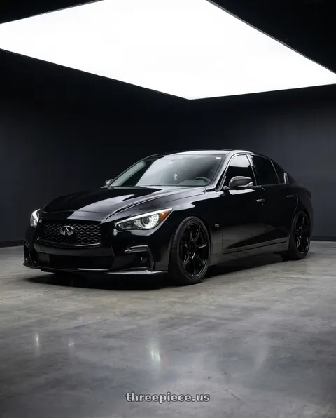 2023 INFINITI Q50 with Advan RGIII 5x114.3 19x10.5+25 Gloss Black wheels