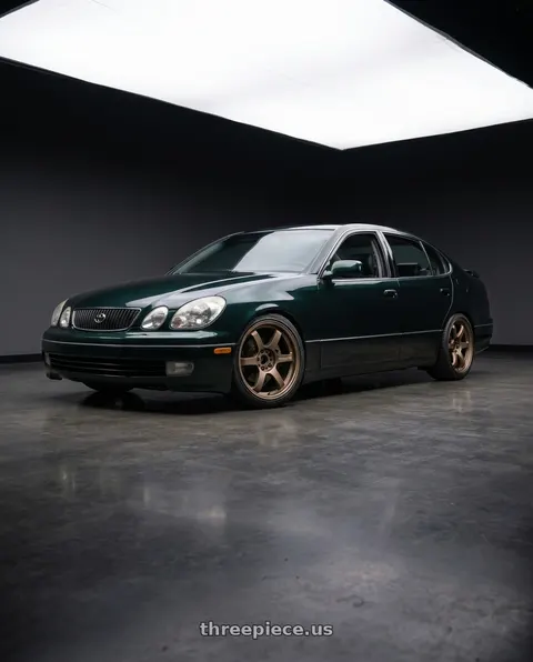 1998 toyota aristo with Gram Lights 57DR 5x114.3 18x9.5+38 Bronze II wheels