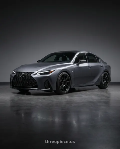 2021 Lexus IS350 F Sport with Enkei TS9 5x114.3 18x8+45 Black wheels