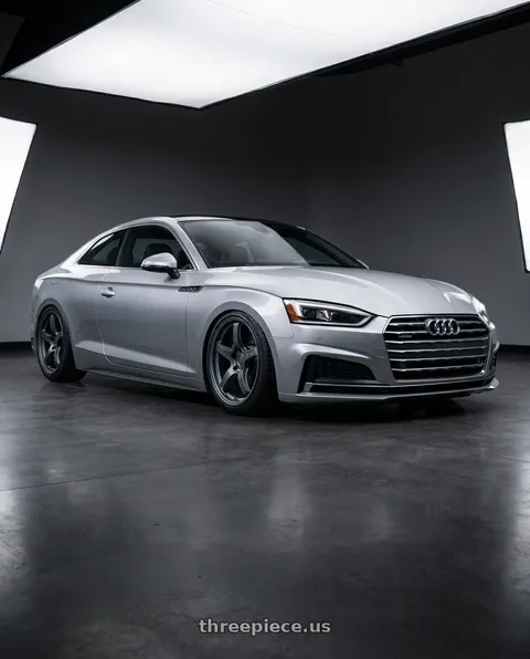 2018 Audi A5 Quattro with Gram Lights 57CR 5x100 18x9.5+38 Gunblue II wheels