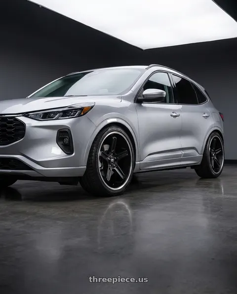 2023 Ford Kuga with Motegi MR122 4X100/4X114.3 18X9 +45 SATIN BLACK W/ MACHINED STRIPE wheels