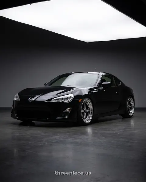 2013 Scion FR-S with Equip 01 Black Polish 4x100 15x6.5 +39 wheels