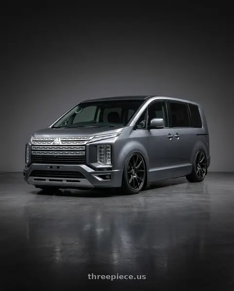 2022 Mitsubishi Delica with Forgestar CF5V 5x120 19x9 +38 Satin Black wheels