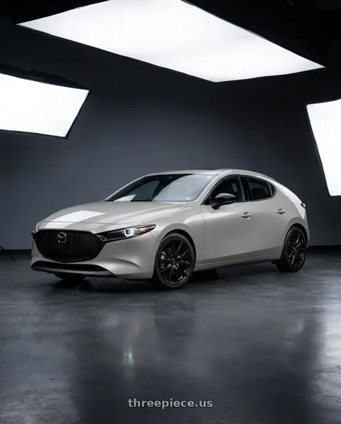 2024 Mazda 3 2.5 Turbo Premium Plus with Ssr Gtv03 5x114.3 18x8.5+40  FLAT BLACK wheels