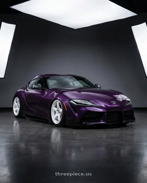 2020 Toyota GR Supra with MST Wheels CR 5X114.3 18X8.5 +35 Alabaster White wheels