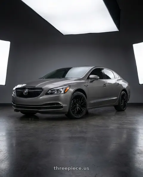 2017 Buick LaCrosse with AXE WHEELS EX44 5x115 18x8.5 +40 Gloss Black wheels