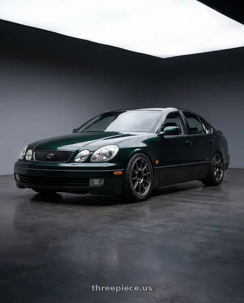 1998 toyota aristo with WedsSport TC105X Forged 5x114.3 18x9.5+35 Face 2 / EJ-TI wheels