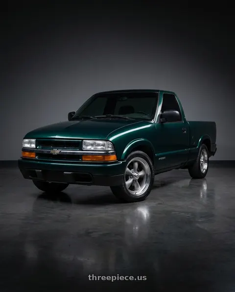 1998 Chevrolet S10 with American Racing Vintage VN205 CLASSIC TORQ THRUST II CUSTOM 5X127 20X8 -11 TORQ THRUST GRAY W/ POLISHED LIP wheels