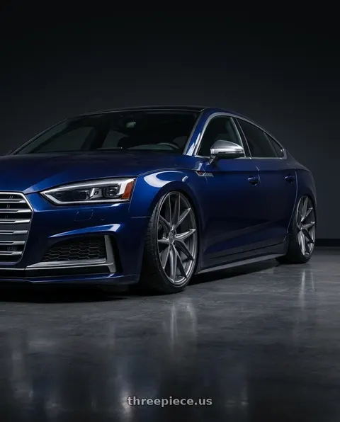 2014 Audi S5 with Niche 1PC M116 MISANO 5X112 20X9 +26 MATTE GUN METAL wheels