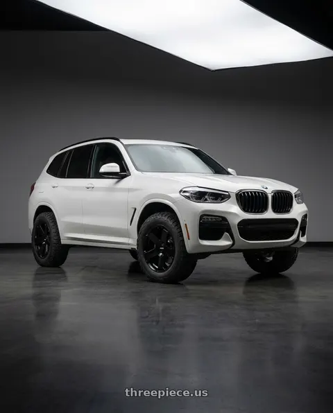 2019 BMW X3 with Rotiform 1PC AVS 5X112 22X10.5 +10 GLOSS BLACK wheels