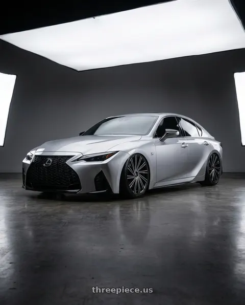 2023 Lexus IS350 with MASSIV 921 5X114.3/5X127 20x8.5 +38 BLACK MACHINED wheels