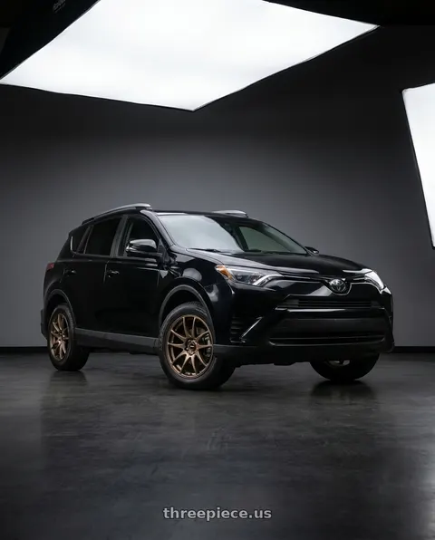 2017 Toyota RAV4 with Vors TR4 5x114.3 17x8 +35 Bronze wheels