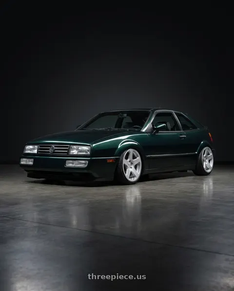 1993 Volkswagen Corrado with Rotiform RC200 NUE 5X120 20x8.5 +35 GLOSS SILVER wheels