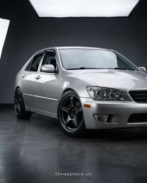 2002 Lexus IS300 with Ssr Gtx03 5x114.3 18x8+45  BLACK GRAPHITE wheels
