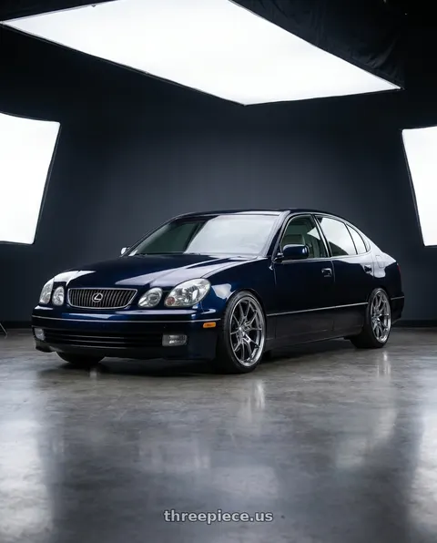 2004 Lexus GS300 with Volk Racing G025 LC 5x114.3 20x12 +25 SHINING LIGHT METAL / RIM FDMC wheels