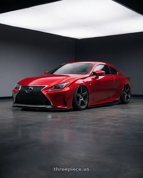 2018 Lexus RC F with Forgestar CF5 5x114.3 19x9.5 +29 Satin Black wheels