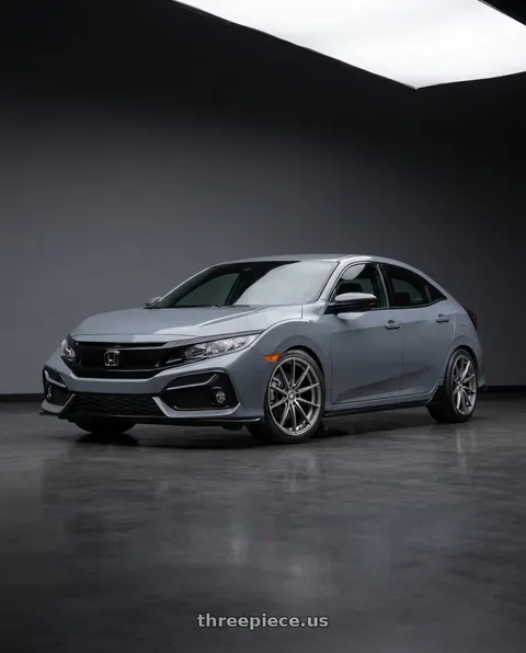 2021 Honda Civic with Konig Oversteer 5x120 19x8.5+35 Opal wheels