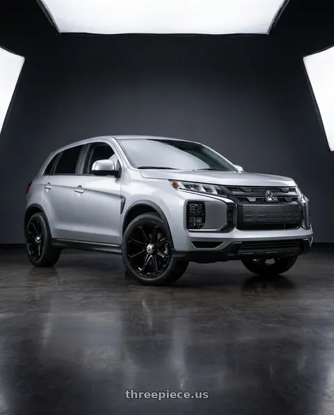 2025 Mitsubishi Outlander Sport LE with MSA Offroad Wheels M12 DIESEL 4X137 18X7 +10 GLOSS BLACK wheels