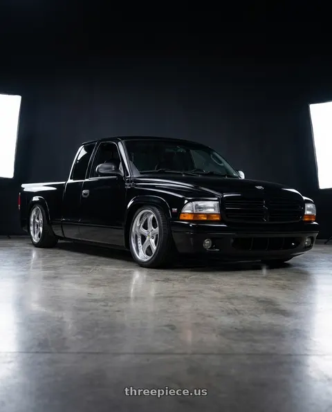 2003 Dodge Dakota R/T with Work Wheels VS-KF 5x115 21x10+20 Light Grey Silver R Disk FULL REVERSE wheels