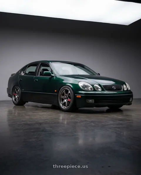 1998 toyota aristo with Volk Racing TE37 SAGA SL 5x114.3 18x9.5+35 Pressed Graphite wheels