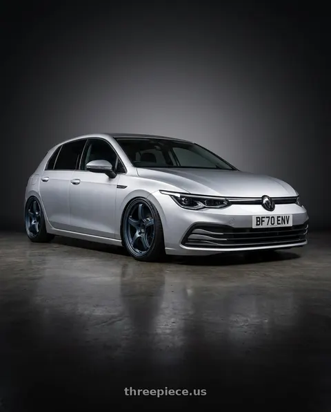 2024 Volkswagen Golf R with Gram Lights 57CR 5x112 19x9.5+45 Gunblue II wheels