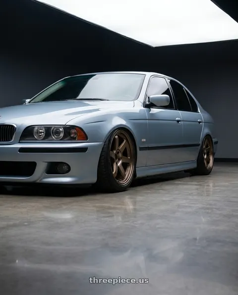 1998 BMW M5 with Volk Racing TE37SL 5x120 18x9.5 +22 BLAST BRONZE wheels