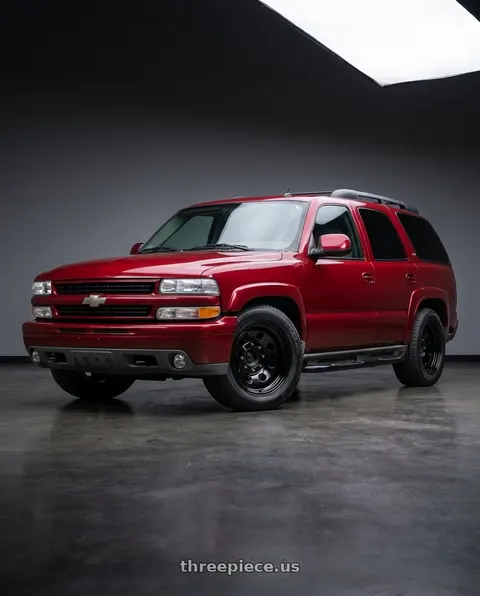 2006 Chevrolet Tahoe with Vision HD 85H 6x139.7 16x8-12 Gloss Black wheels