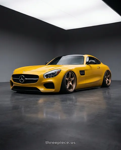 2019 Mercedes-Benz AMG GT with Gram Lights 57CR 5x112 19x10.5+35 Bronze II wheels