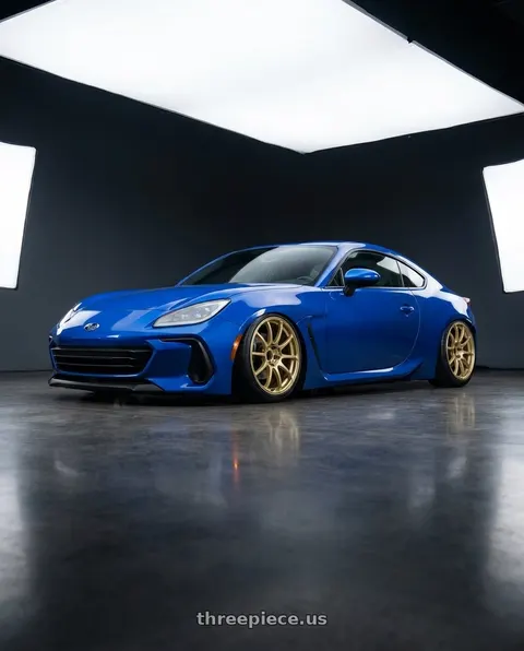 2024 Subaru BRZ with Advan RCIII 5x114.3 18x8.5+38 Gold wheels